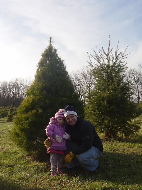 Staying warm with Daddy