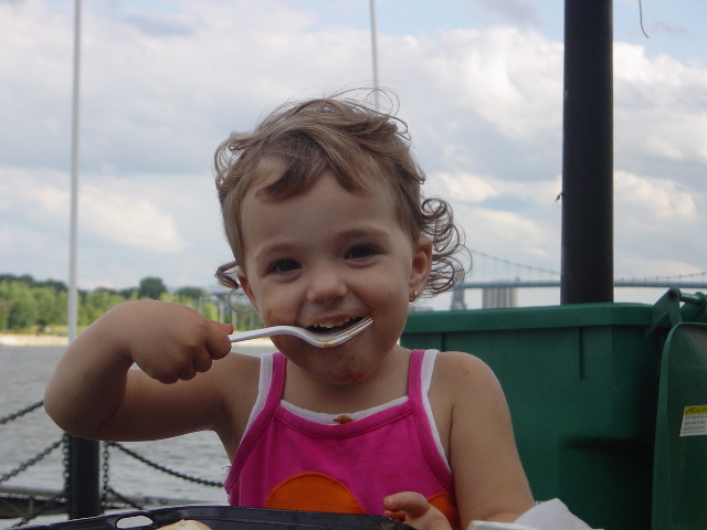 Dylan ate a lot of ribs and baked beans at the rib-off