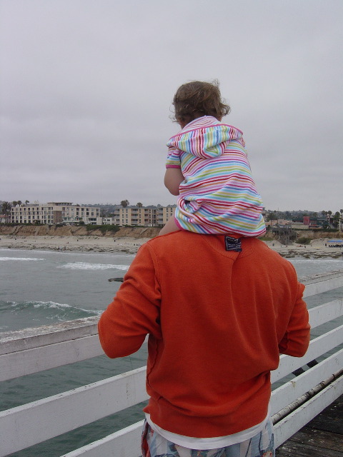 Watching the surfers.