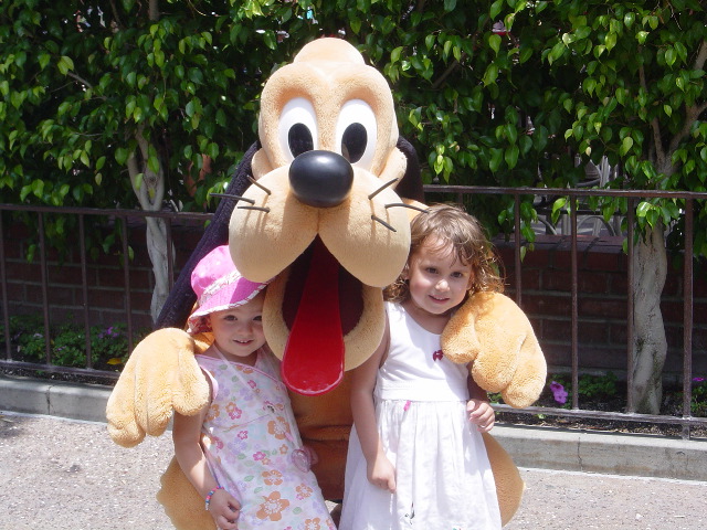 Hugging Pluto with Lishai.