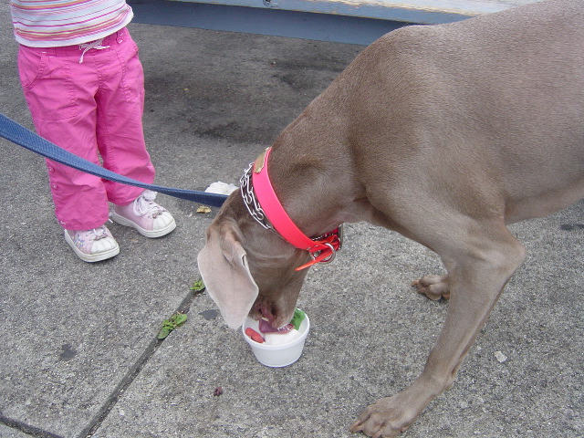 Friday loves her ice cream